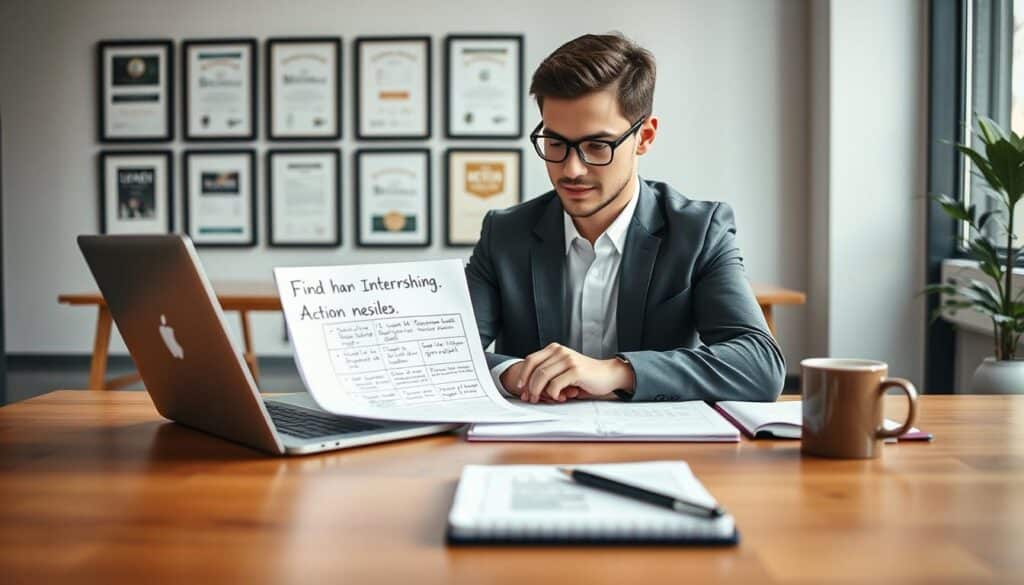 plan d'action recherche de stage