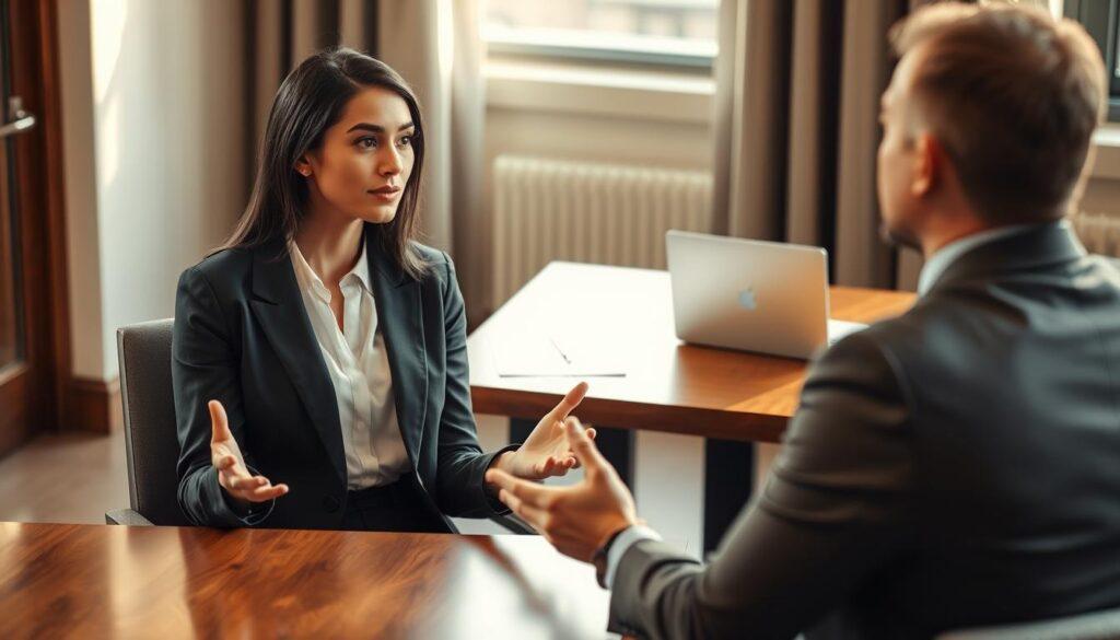 Langage corporel en entretien d'embauche