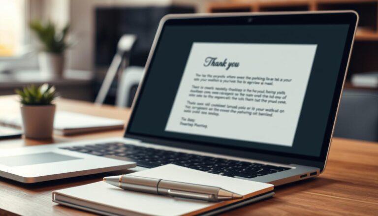 Mail de remerciement après entretien